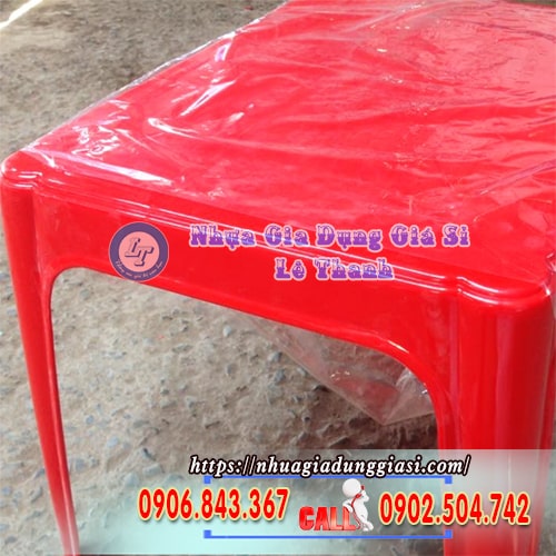 Bàn nhựa chữ nhật chắc chắn chịu lực tốt Bàn nhựa chữ nhật chắc chắn chịu lực tốt