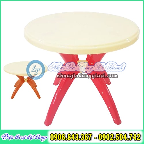 Bàn nhựa tròn chân cao Bàn nhựa tròn chân cao