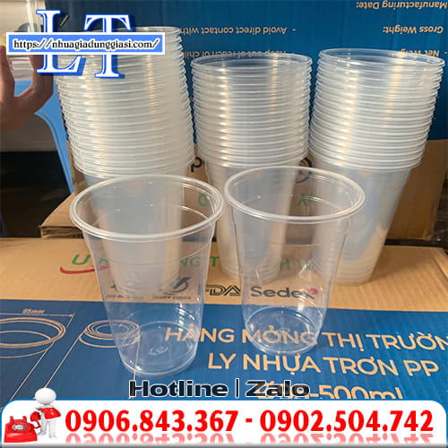Bán sỉ ly nhựa PP 500ml Bán sỉ ly nhựa PP 500ml
