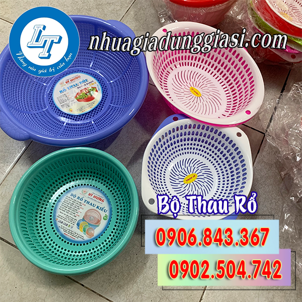 Bộ thau rổ nhựa đa năng