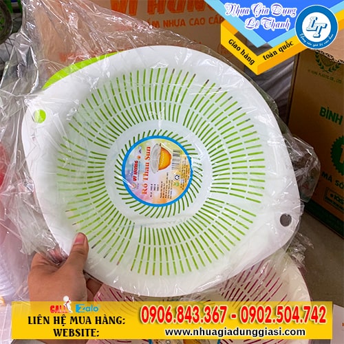 Bộ thau rổ nhựa màu sắc trang nhã đẹp mắt Bộ thau rổ nhựa màu sắc trang nhã đẹp mắt