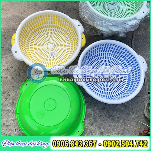 Bộ thau rổ nhựa tròn Bộ thau rổ nhựa tròn