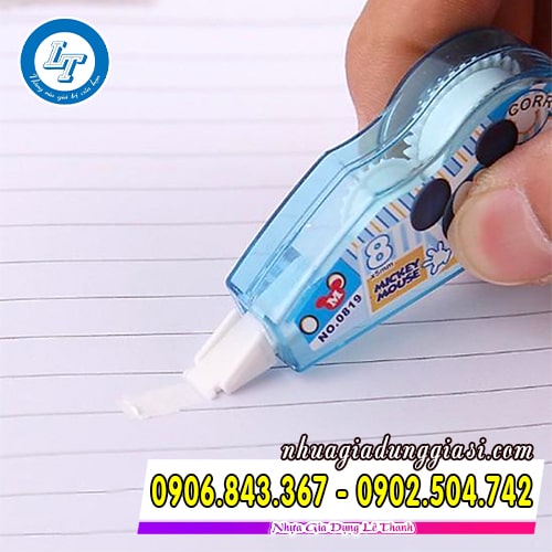 Bút xóa kéo có băng xóa dày dẻo dai ít đứt trong khi sử dụng