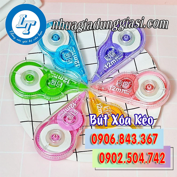 Bút xóa kéo đủ màu