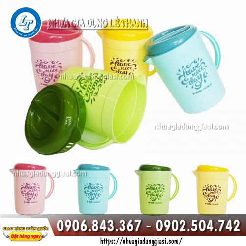 Ca đựng nước có nắp 1 lít 5 Ca đựng nước có nắp 1 lít 5