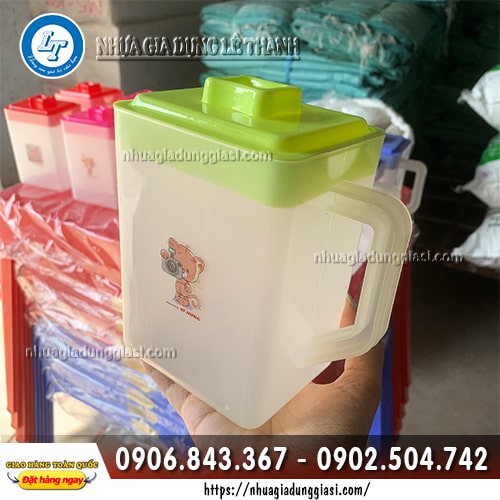Ca đựng nước vuông có nắp Ca đựng nước vuông có nắp