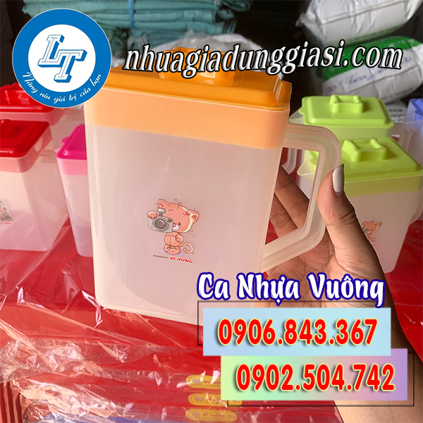 Ca nhựa vuông 1.2l Ca nhựa vuông 1.2l