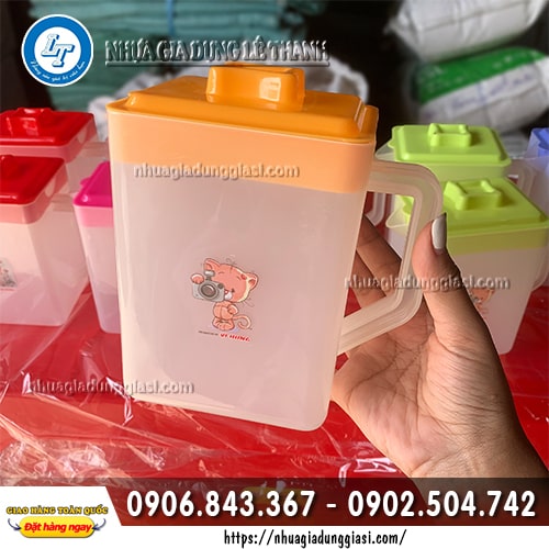 Ca nhựa vuông đựng nước 1l2 Ca nhựa vuông đựng nước 1l2