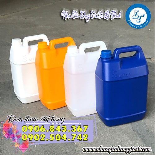 Can nhựa 5L đa dạng nhiều màu Can nhựa 5L đa dạng nhiều màu