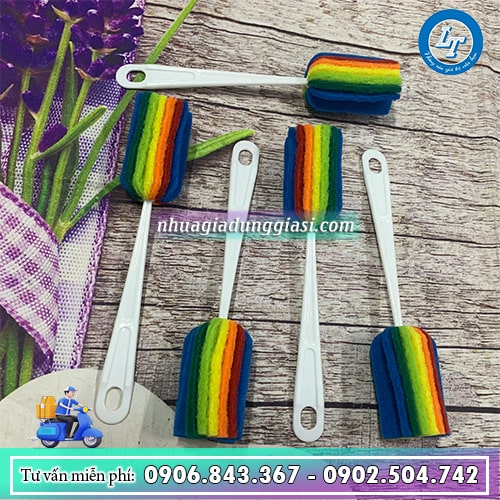 Cây cọ rửa ly 7 màu Cây cọ rửa ly 7 màu