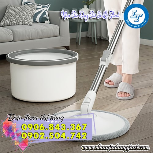 Cây lau nhà xoay đa năng tiện lợi Cây lau nhà xoay đa năng tiện lợi