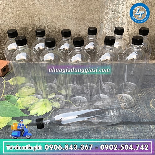 Chai nhựa 1 lít tròn cao Chai nhựa 1 lít tròn cao