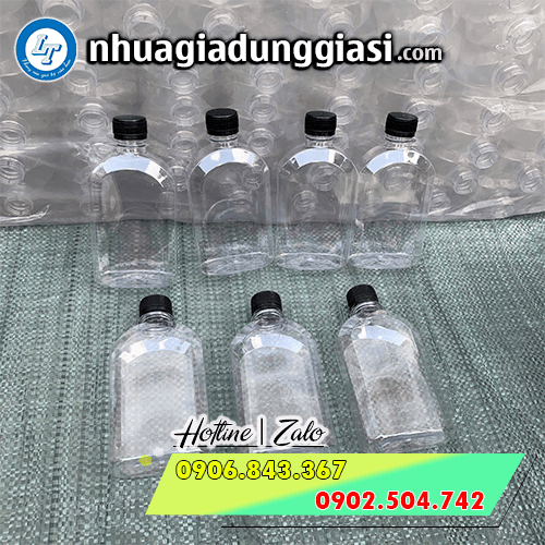 Chai nhựa dẹp vai bầu 350ml Chai nhựa dẹp vai bầu 350ml