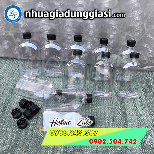 Chai nhựa dẹp vai bầu giá sỉ đa dạng dung tích Chai nhựa dẹp vai bầu giá sỉ đa dạng dung tích