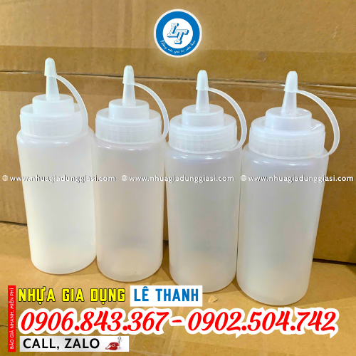 Chai nhựa đựng nước sốt đàn hồi tốt Chai nhựa đựng nước sốt đàn hồi tốt