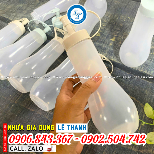 Chai nhựa đựng nước sốt mềm dễ sử dụng Chai nhựa đựng nước sốt mềm dễ sử dụng