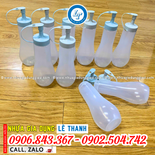 Chai nhựa đựng nước sốt nhẹ gọn Chai nhựa đựng nước sốt nhẹ gọn