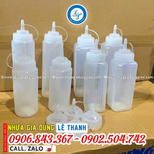 Chai nhựa đựng nước sốt nhiều dung tích Chai nhựa đựng nước sốt nhiều dung tích