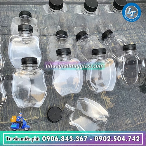 Chai nhựa hình táo 330ml Chai nhựa hình táo 330ml