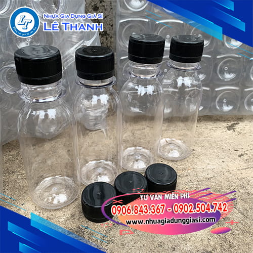 Chai nhựa PET 100ml nắp vặn Chai nhựa PET 100ml nắp vặn