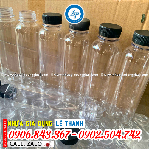 Chai nhựa PET miệng rộng 500ml Chai nhựa PET miệng rộng 500ml