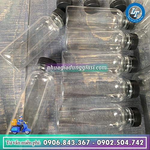 Chai nhựa PET tròn miệng rộng Chai nhựa PET tròn miệng rộng