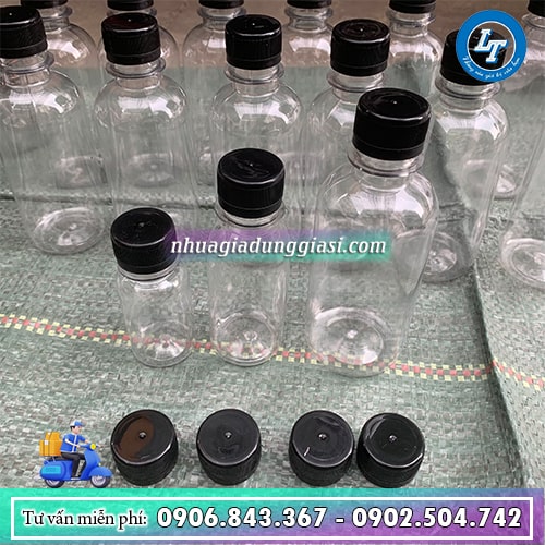 Chai nhựa PET tròn nhiều kích cỡ Chai nhựa PET tròn nhiều kích cỡ