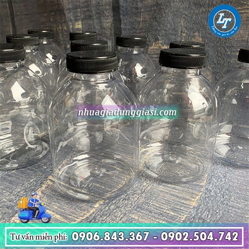 Chai nhựa tròn lùn 400ml Chai nhựa tròn lùn 400ml