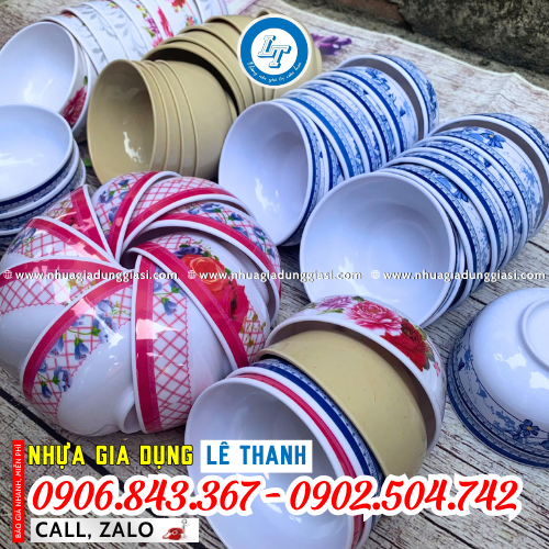 Chén nhựa mica đa dạng mẫu mã Chén nhựa mica đa dạng mẫu mã