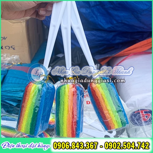 Cọ rửa ly 7 màu Cọ rửa ly 7 màu