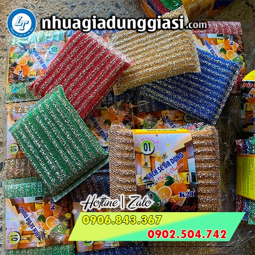 Cước rửa chén kim tuyến nhiều màu Cước rửa chén kim tuyến nhiều màu