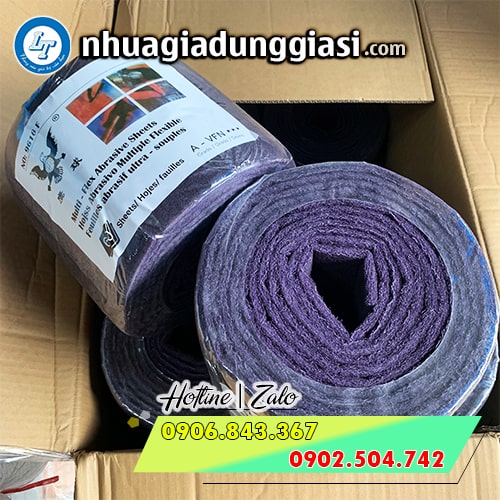 Cuộn bùi nhùi tím 60 miếng giá rẻ Cuộn bùi nhùi tím 60 miếng giá rẻ