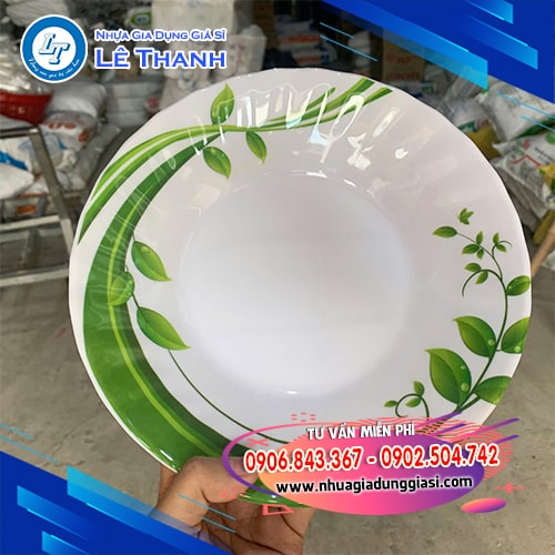 Dĩa nhựa mica họa tiết Dĩa nhựa mica họa tiết