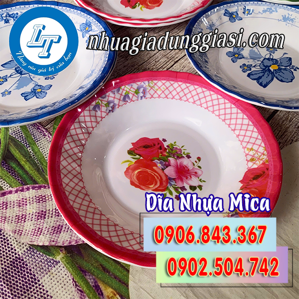 Dĩa nhựa mica