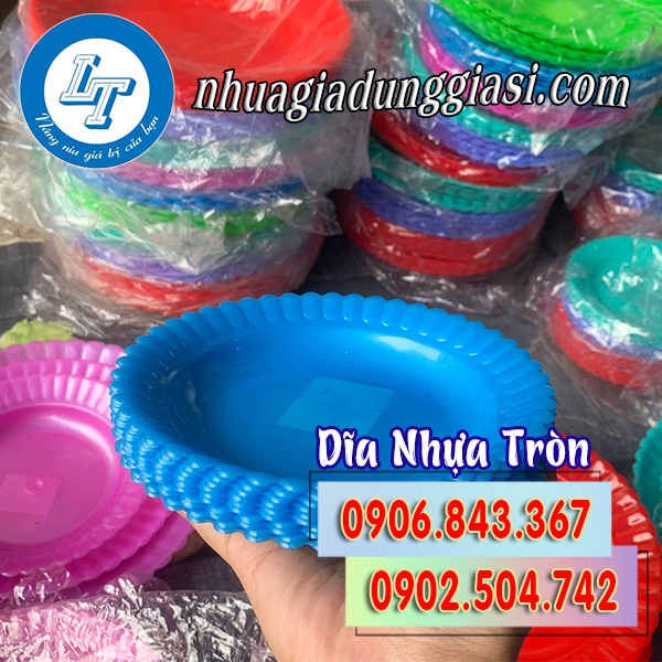 Dĩa nhựa tròn bền đẹp