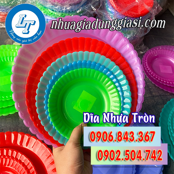 Dĩa nhựa tròn giá rẻ