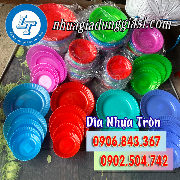Dĩa nhựa tròn giá sỉ