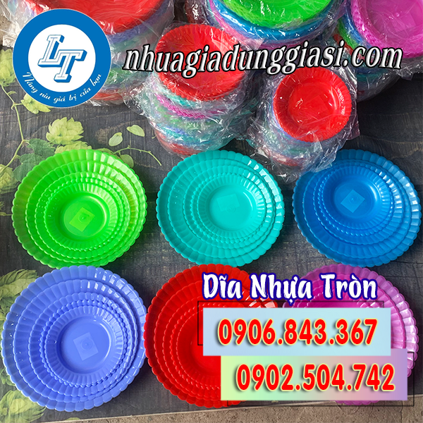 Dĩa nhựa tròn