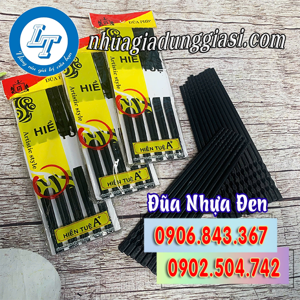 Đũa nhựa đen cao cấp