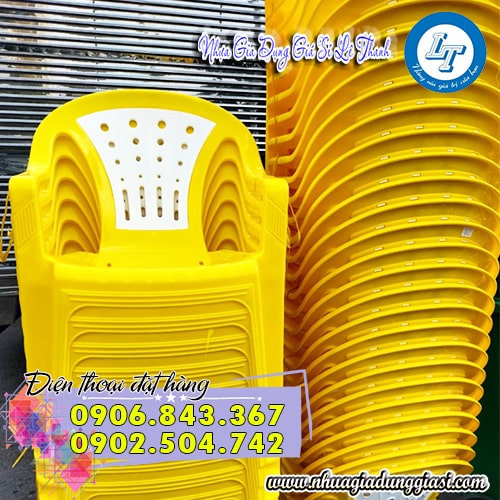 Ghế bành nhựa tựa lưng