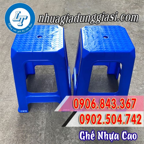 Ghế nhựa cao bề mặt trơn láng bóng đẹp