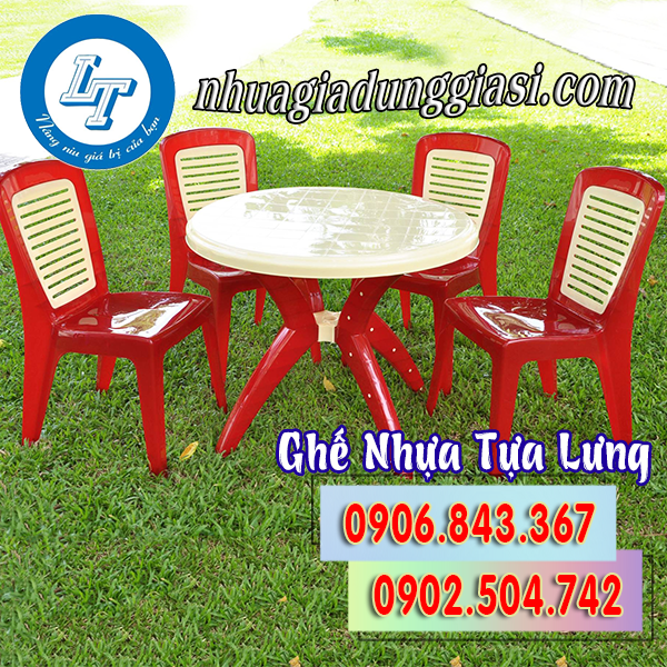 Ghế nhựa lớn tựa lưng giá sỉ