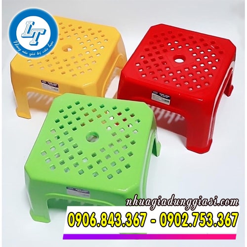 Ghế nhựa mini vuông Ghế nhựa mini vuông