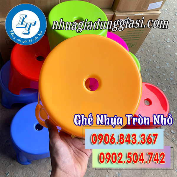 Ghế nhựa tròn nhỏ bền đẹp