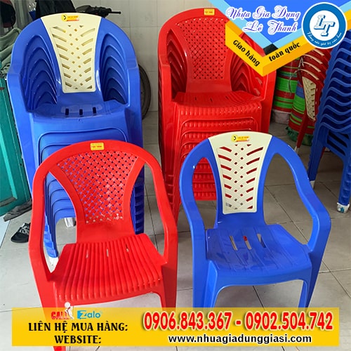 Ghế nhựa tựa lưng mẫu mã đa dạng Ghế nhựa tựa lưng mẫu mã đa dạng