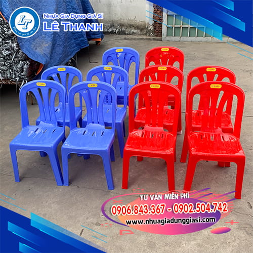 Ghế nhựa tựa lưng nhỏ gọn Ghế nhựa tựa lưng nhỏ gọn