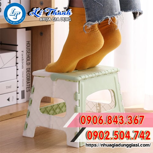 Ghế nhựa xếp mini chịu lực tốt Ghế nhựa xếp mini chịu lực tốt