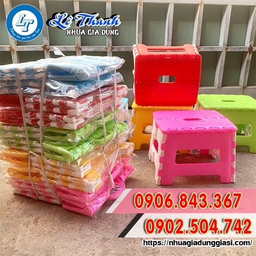 Ghế nhựa xếp mini giá rẻ đủ màu Ghế nhựa xếp mini giá rẻ đủ màu