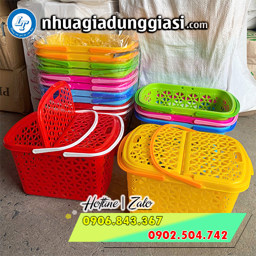 Giỏ nhựa 2 quai nhỏ gọn Giỏ nhựa 2 quai nhỏ gọn