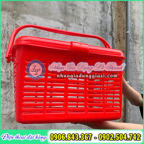 Giỏ nhựa có nắp khóa gọn nhẹ Giỏ nhựa có nắp khóa gọn nhẹ